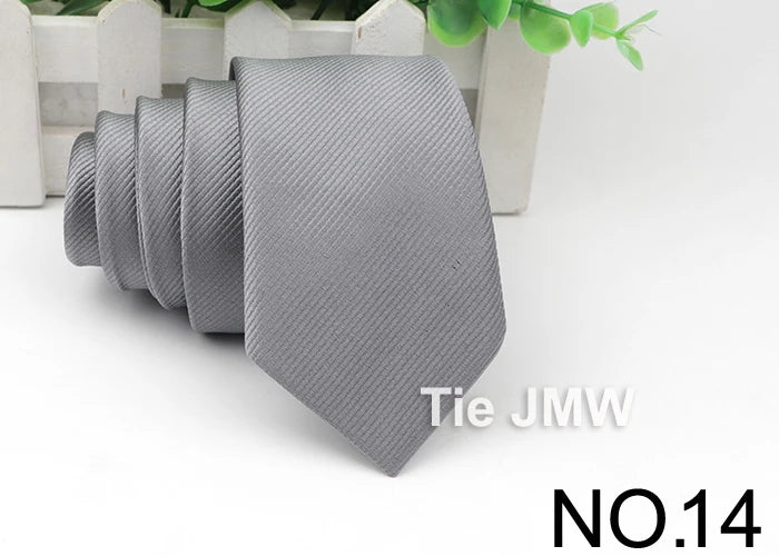 Men's Skinny Tie, Neckties Solid Color 2.5 inch
