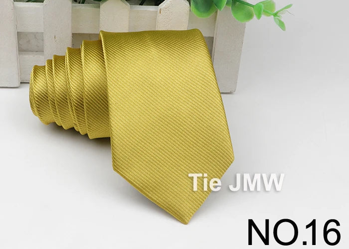 Men's Skinny Tie, Neckties Solid Color 2.5 inch