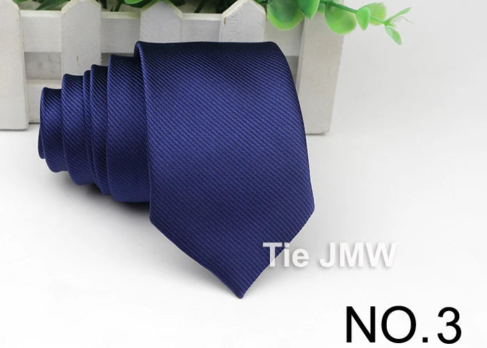 Men's Skinny Tie, Neckties Solid Color 2.5 inch