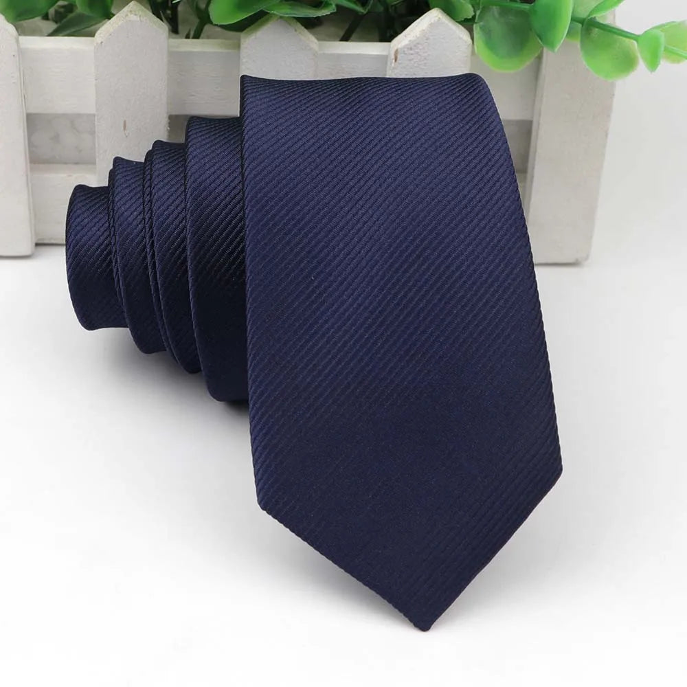 Men's Skinny Tie, Neckties Solid Color 2.5 inch