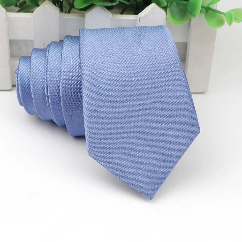 Men's Skinny Tie, Neckties Solid Color 2.5 inch