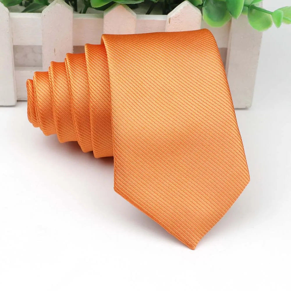 Men's Skinny Tie, Neckties Solid Color 2.5 inch