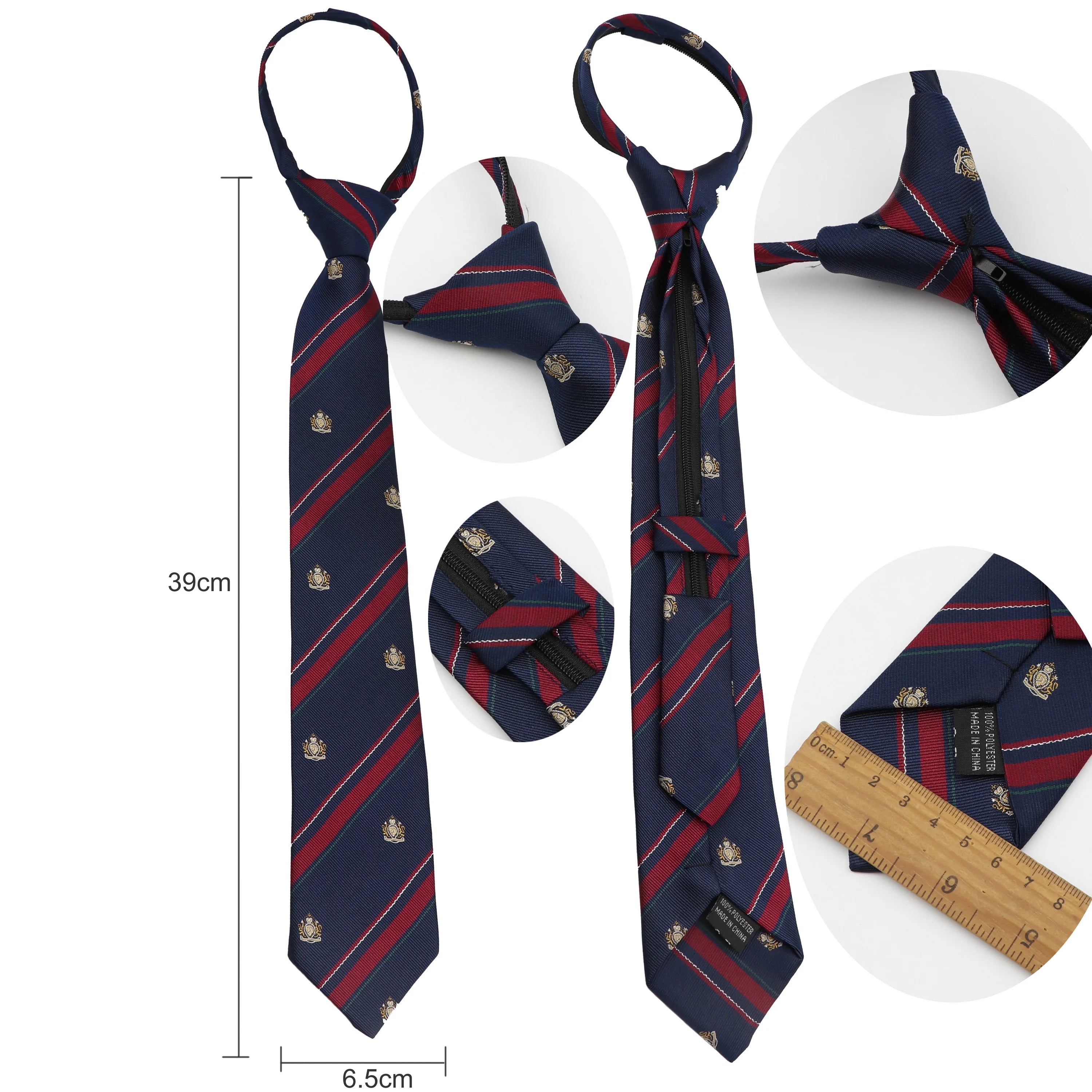 Pre-Tied Kids Ties In Plaid, Stripes, And Solid Colors