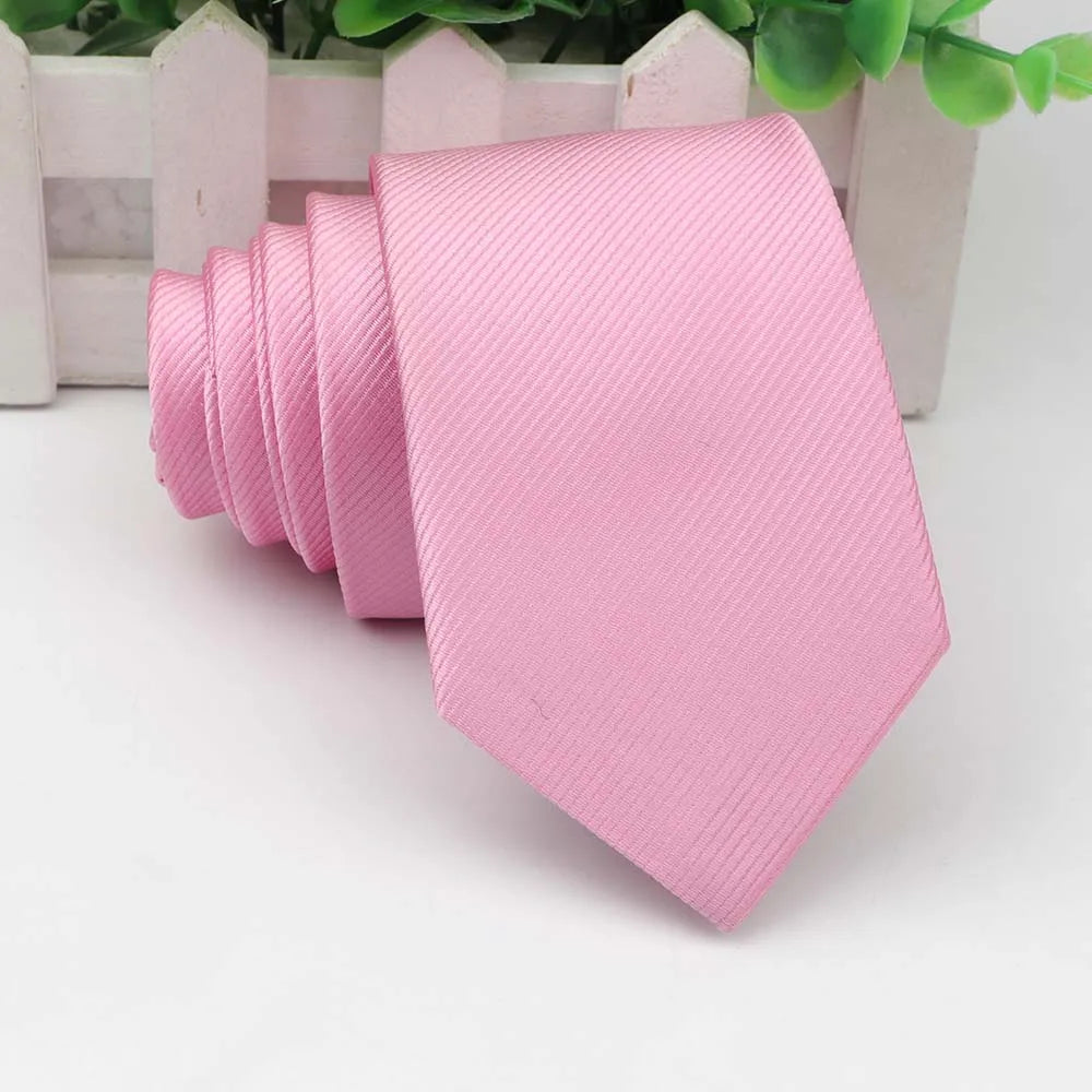 Men's Skinny Tie, Neckties Solid Color 2.5 inch