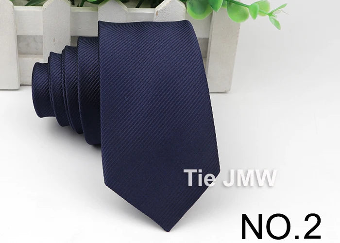 Men's Skinny Tie, Neckties Solid Color 2.5 inch