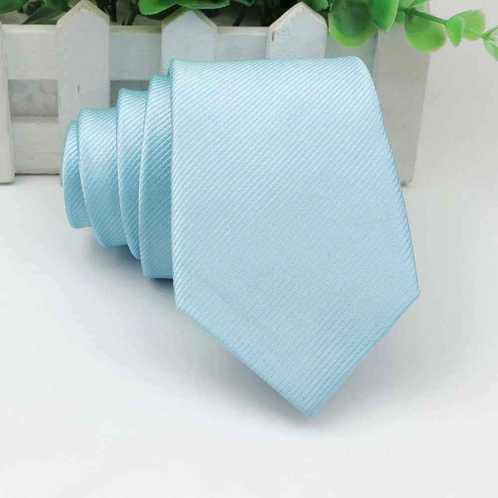 Men's Skinny Tie, Neckties Solid Color 2.5 inch