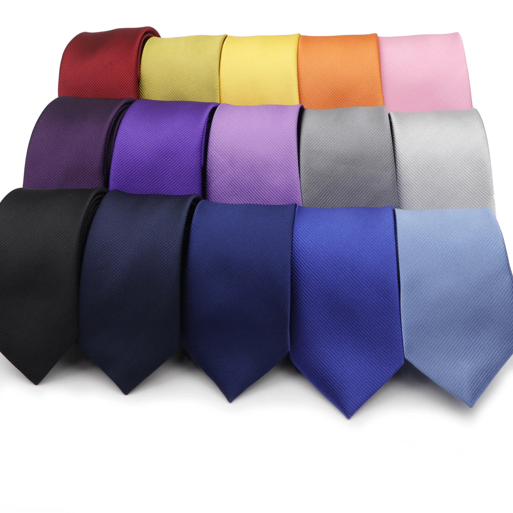 Men's Skinny Tie, Neckties Solid Color 2.5 inch