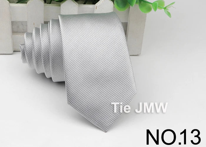 Men's Skinny Tie, Neckties Solid Color 2.5 inch