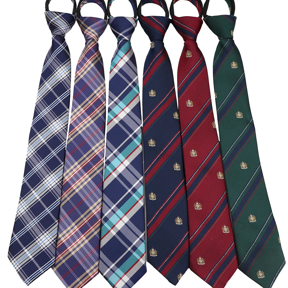 Pre-Tied Kids Ties In Plaid, Stripes, And Solid Colors