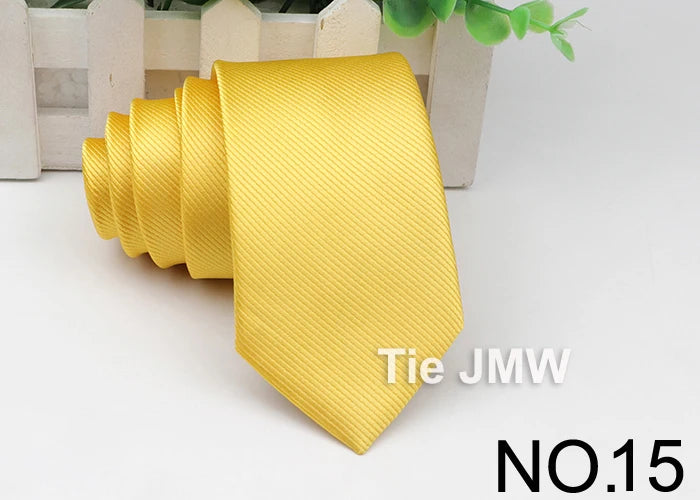 Men's Skinny Tie, Neckties Solid Color 2.5 inch