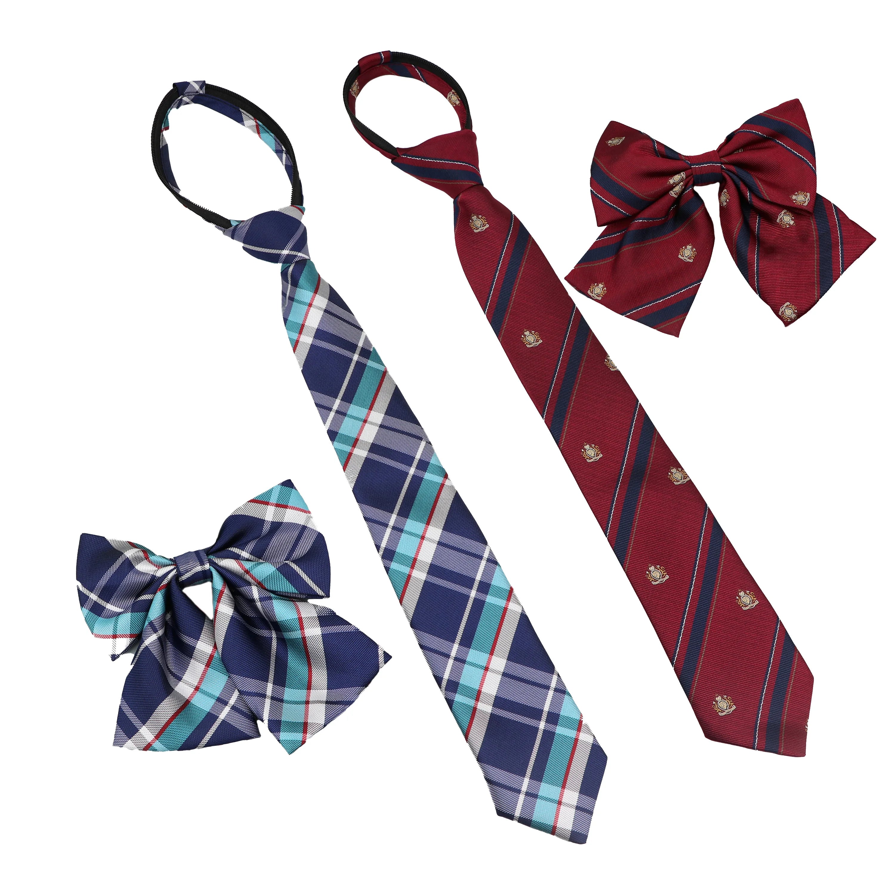 Pre-Tied Kids Bowties In Plaid, Stripes, And Solid Colors