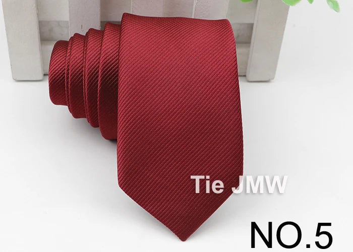 Men's Skinny Tie, Neckties Solid Color 2.5 inch