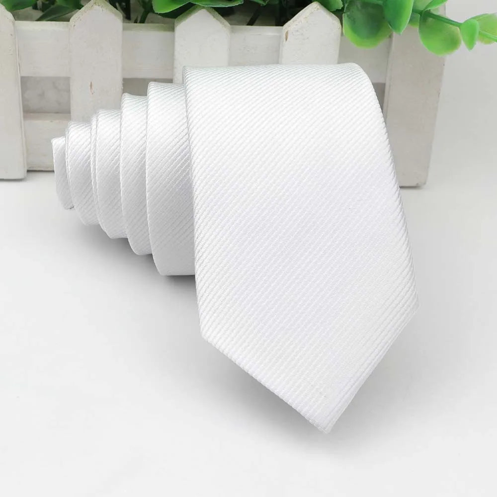 Men's Skinny Tie, Neckties Solid Color 2.5 inch