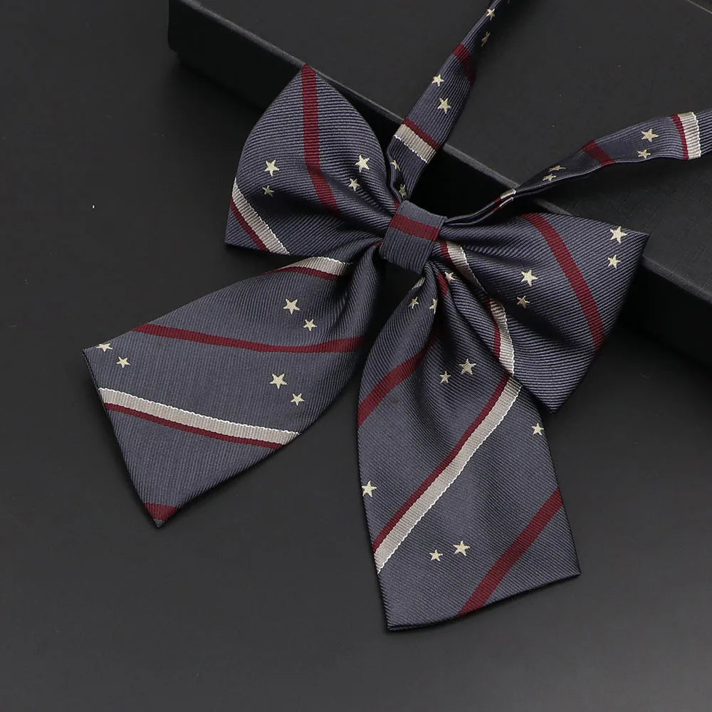 Pre-Tied Kids Bowties In Plaid, Stripes, And Solid Colors