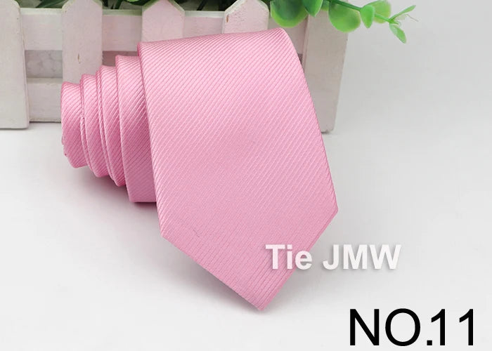 Men's Skinny Tie, Neckties Solid Color 2.5 inch