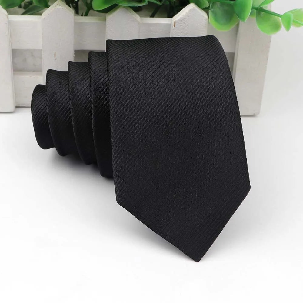 Men's Skinny Tie, Neckties Solid Color 2.5 inch