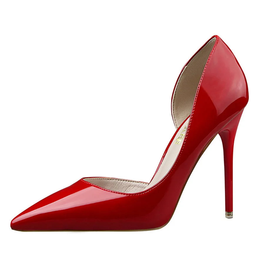 Patent Leather Stiletto High Heels