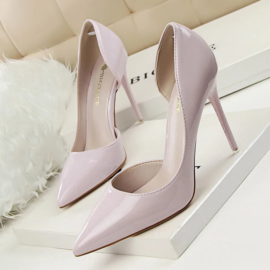 Patent Leather Stiletto High Heels