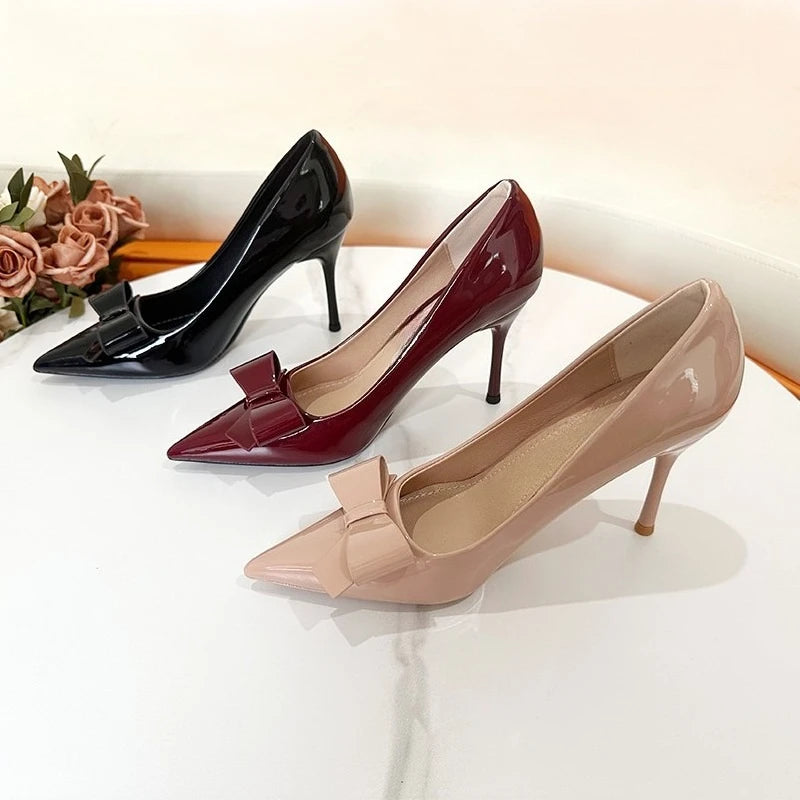 Patent Leather Stiletto Heels