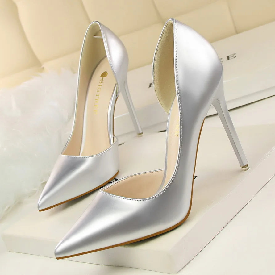 Patent Leather Stiletto High Heels