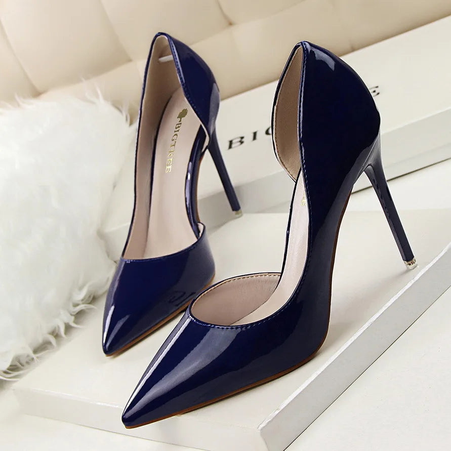 Patent Leather Stiletto High Heels
